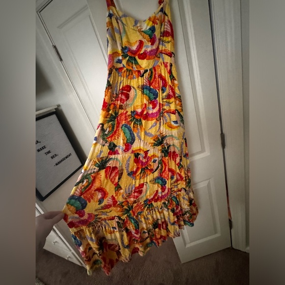 Farm Rio Anthropologie Textured Tropical Maxi
Dress in Tropical Parrot Macaw - S - Picture 6 of 11